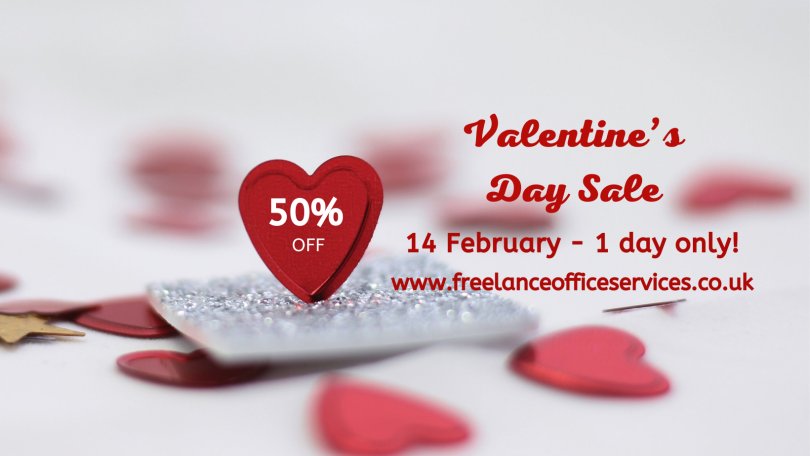 A little love on Valentine's Day - Save 50%